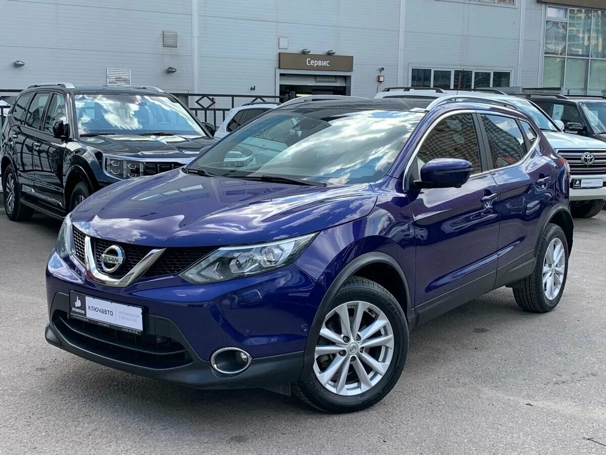 Ниссан кашкай синий фото Купить б/у Nissan Qashqai II 2.0 CVT (144 л.с.) 4WD бензин вариатор в Москве: си