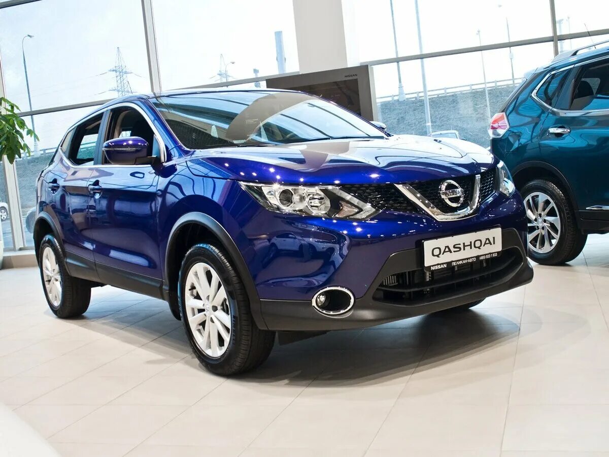 Ниссан кашкай синий фото Купить новый Nissan Qashqai II 2.0 CVT (144 л.с.) бензин вариатор в Москве: сини
