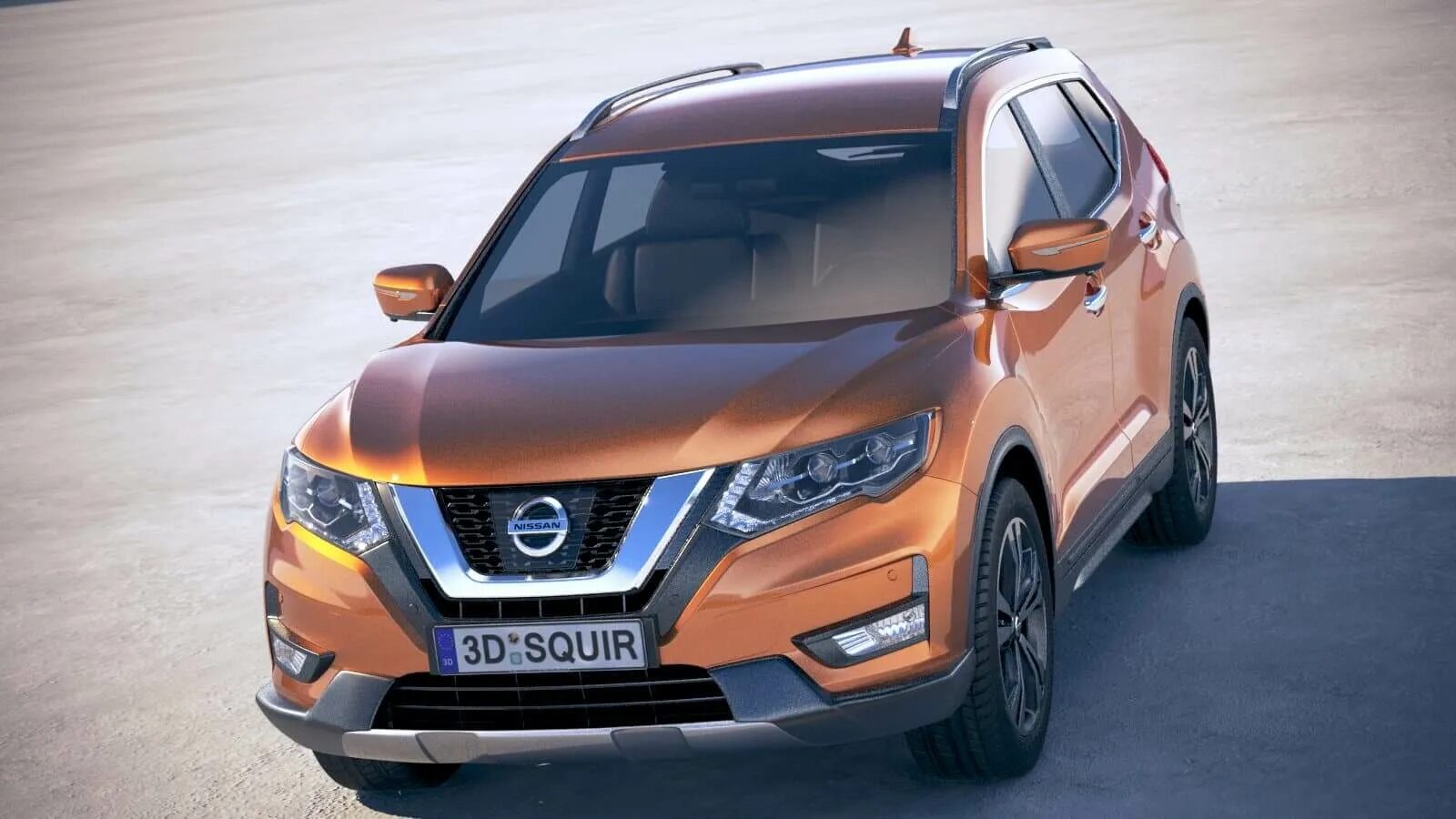 Ниссан кроссоверы модельный ряд фото и цена Nissan X-Trail Crossover Pack 2018 3D Model by SQUIR