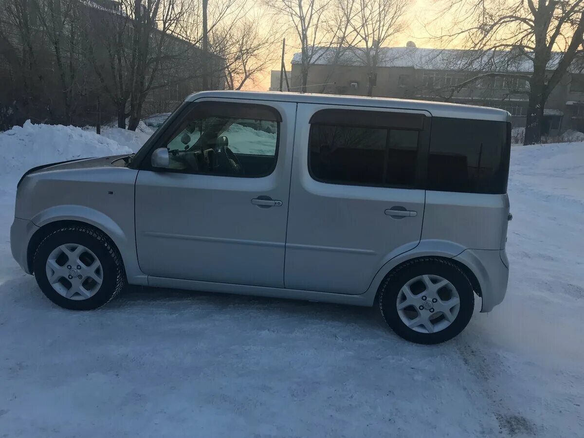 Ниссан куб 2002 фото Купить б/у Nissan Cube II (Z11) 1.4 AT (98 л.с.) бензин автомат в Омске: серый Н