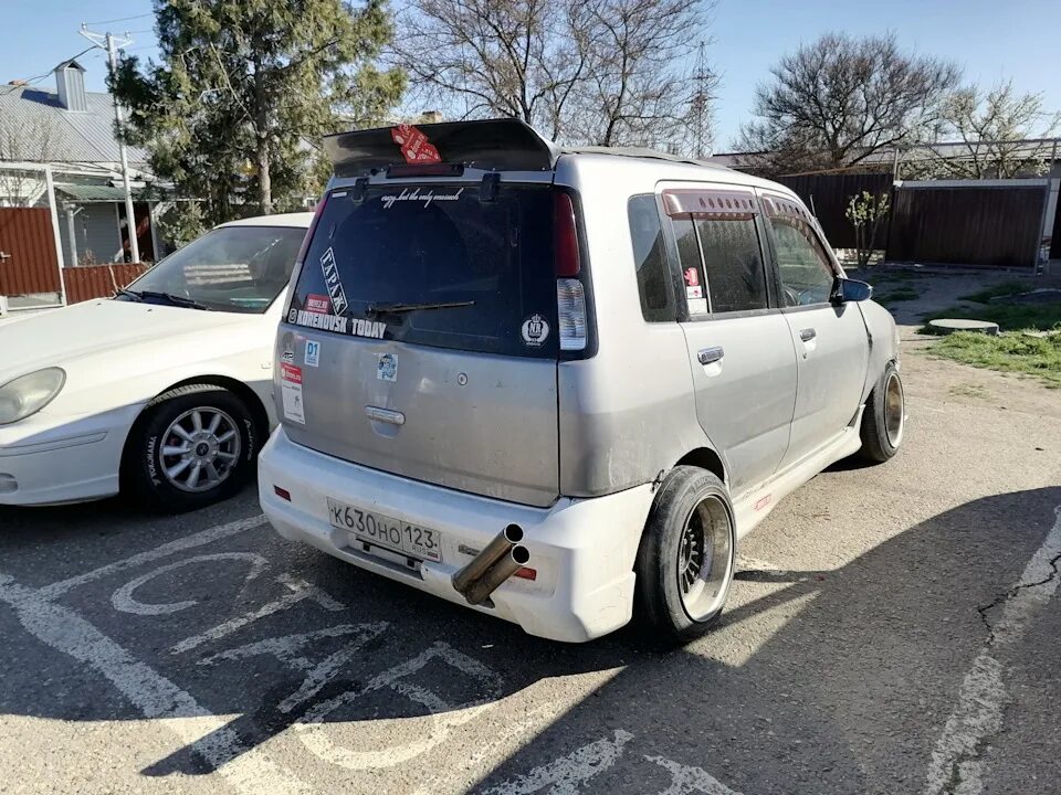 Ниссан куб фото z10 Такеяри (шотган) на Z10 - Nissan Cube I, 1,3 л, 1998 года своими руками DRIVE2