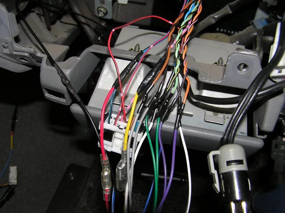 Ниссан куб точки подключения Установка магнитолы ч.3 (заключительная) - Nissan Presage (1G), 2,4 л, 1999 года