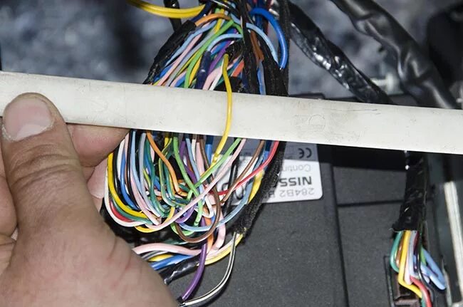 Ниссан куб точки подключения Установка сигнализации Jaguar XJ-777 на Nissan X-Trail