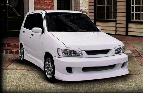 Ниссан куб z10 тюнинг as рейсинг спорт ateso Cube Z10 M/C передний обвес KIT FRP производства белый ге