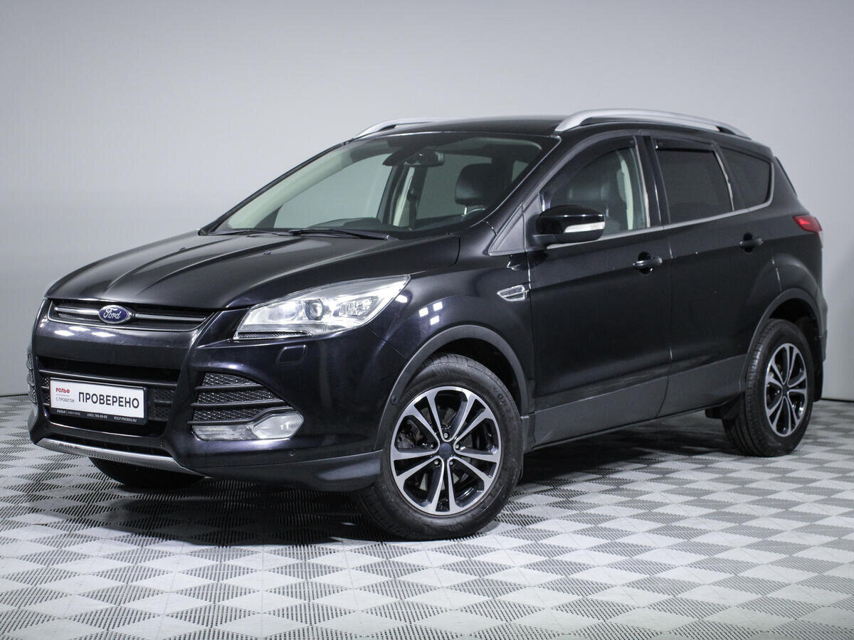 Ниссан куга фото цена Купить б/у Ford Kuga II 2.0d AMT (140 л.с.) 4WD дизель робот в Москве: чёрный Фо