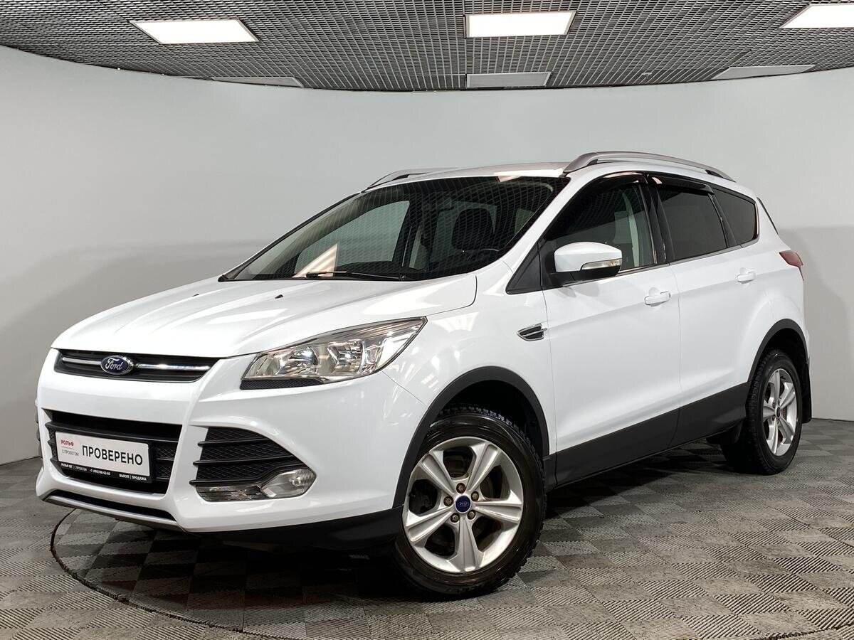 Ниссан куга фото цена Купить б/у Ford Kuga II 1.6 AT (150 л.с.) 4WD бензин автомат в Москве: белый Фор