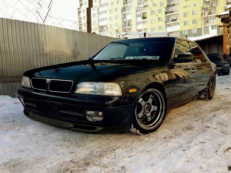 Ниссан лаурель 34 тюнинг Примерка койловеров и губы от 32 gtr - Nissan Laurel (C34), 2 л, 1994 года стайл