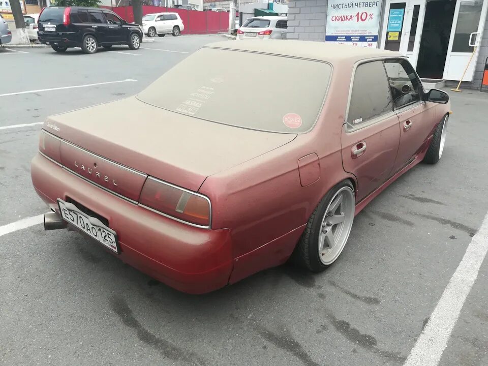 Ниссан лаурель 34 тюнинг Весенний выезд затянулся маленько))) - Nissan Laurel (C34), 2,5 л, 1993 года сво