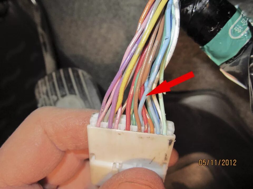 Ниссан либерти точки подключения сигнализации Установка сигнализации с автозапуском Alligator S-825RS - Nissan March (K12), 1,