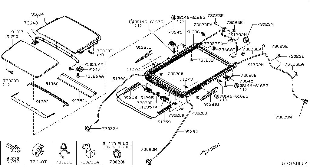 Ниссан люке фото 736 - SUN ROOF PARTS на X-Trail T32RR Nissan X-Trail - Автозапчасти - Амаяма (Am