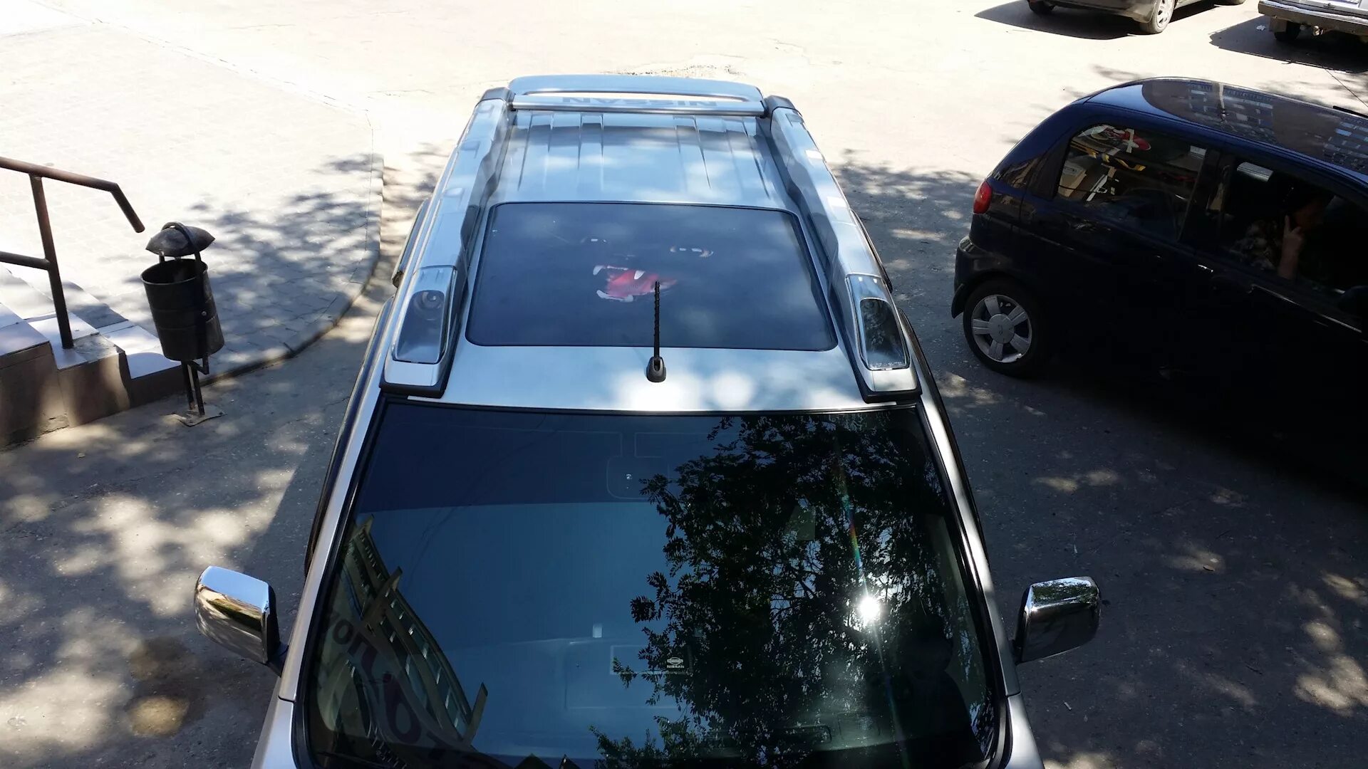 Ниссан люке фото Закатал перфографию на люк. - Nissan X-Trail II (t31), 2 л, 2012 года фотография