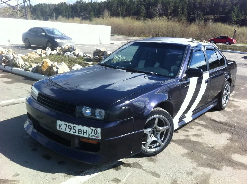 Ниссан максима j30 тюнинг давно хотел показать как выглядит на летнем литье - Nissan Maxima III (J30), 3 л