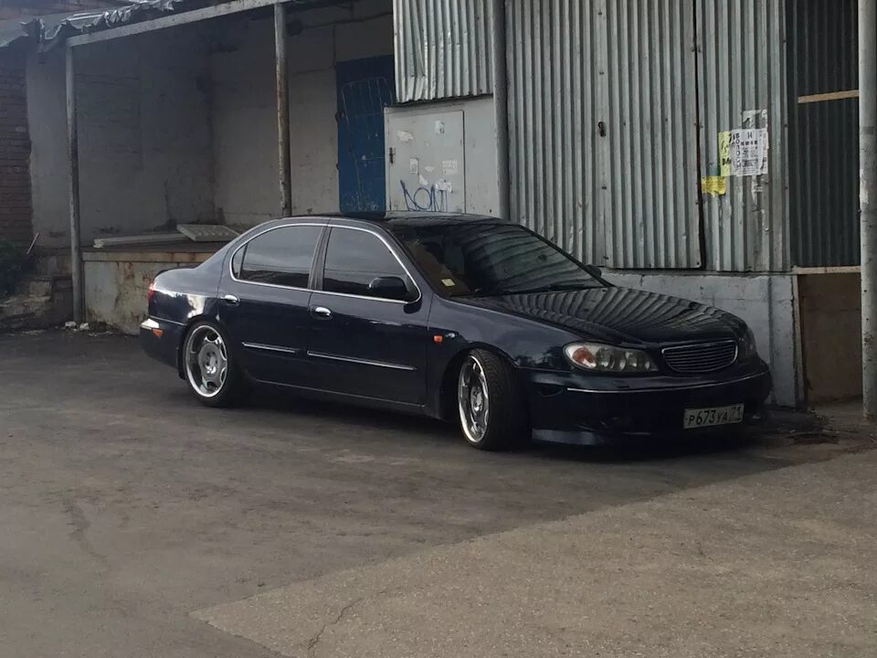 Ниссан максима тюнинг фото установка передней губы - Nissan Maxima QX (A33), 3 л, 2004 года стайлинг DRIVE2