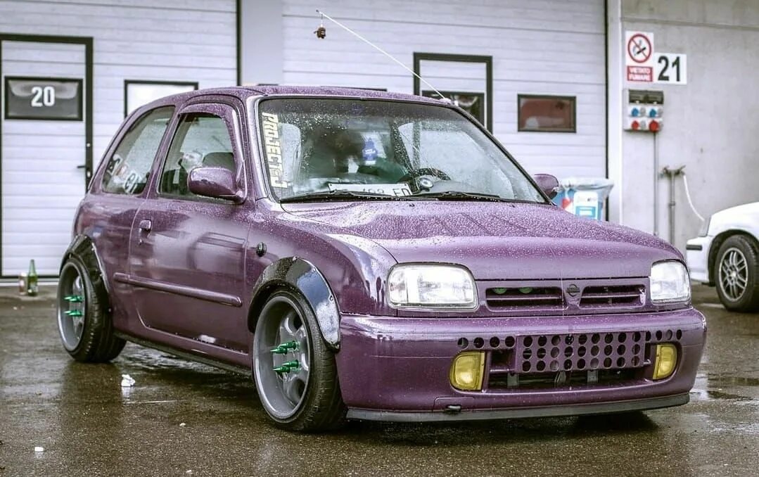 Ниссан марч к 11 тюнинг Purple Micra K11 Nissan March Tuning