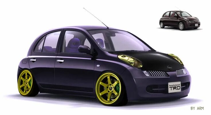 Ниссан марч тюнинг фото Nissan march virtual Tuning เ บ า ะ