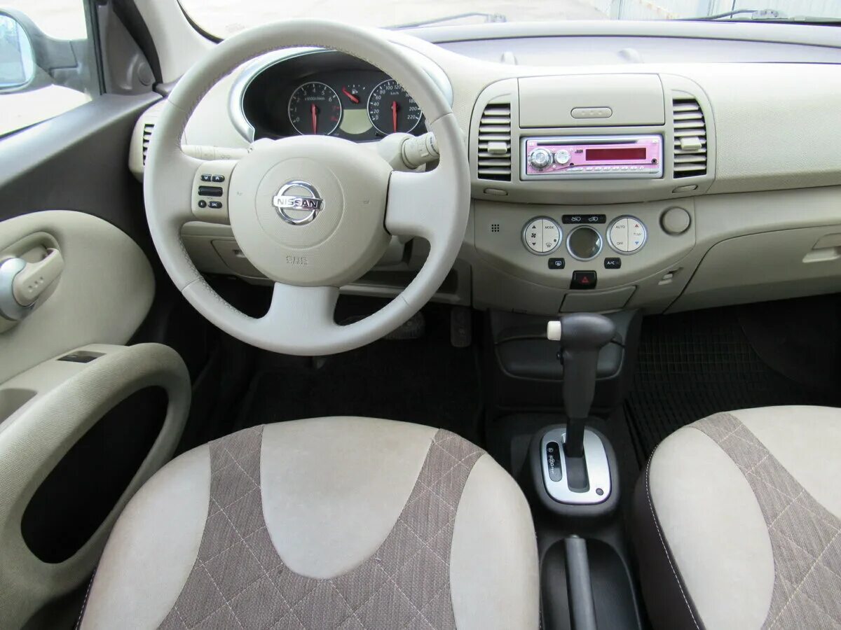 Ниссан микра фото салона Купить б/у Nissan Micra III (K12) 1.2 AT (80 л.с.) бензин автомат в Кирове: голу