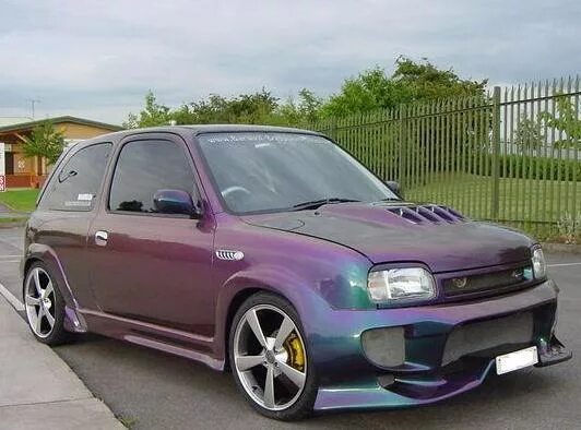 Ниссан микра к11 тюнинг Примеры обвесов на Micra (March) в 11 кузове