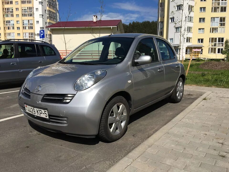 Ниссан микра к12 фото Перекраска бамперов и капота - Nissan Micra (K12), 1,2 л, 2005 года кузовной рем