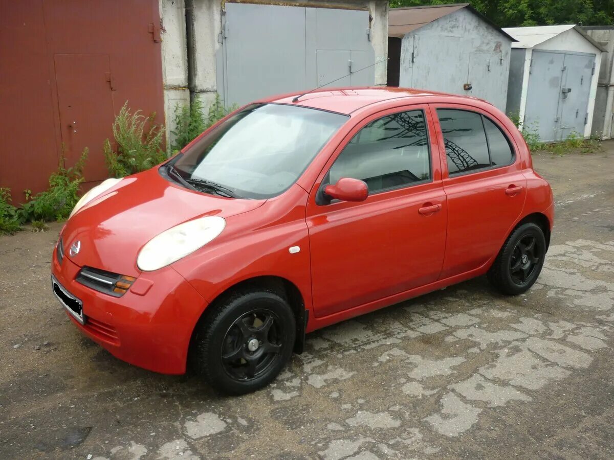 Ниссан микра к12 фото Купить б/у Nissan Micra III (K12) 1.2 AT (80 л.с.) бензин автомат в Омске: красн