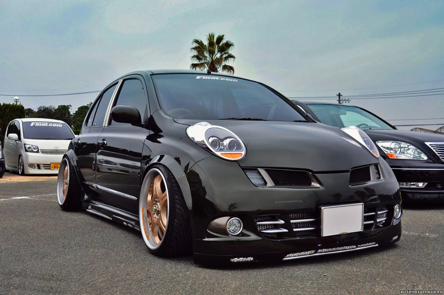 Ниссан микра тюнинг фото Пара передних автоковриков "Маллорка" для Nissan Micra (2003 г.в.) - Автоковрики