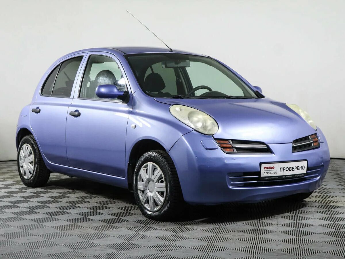 Ниссан мира фото Купить б/у Nissan Micra III (K12) 1.2 AT (80 л.с.) бензин автомат в Москве: сини