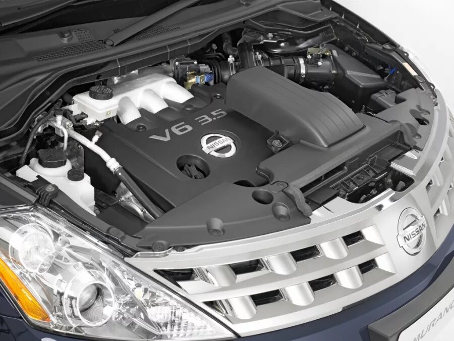 Ниссан мурано фото двигателя Замена комплекта цепи ГРМ Nissan Murano Z50 3,5 л.(234 л.с.