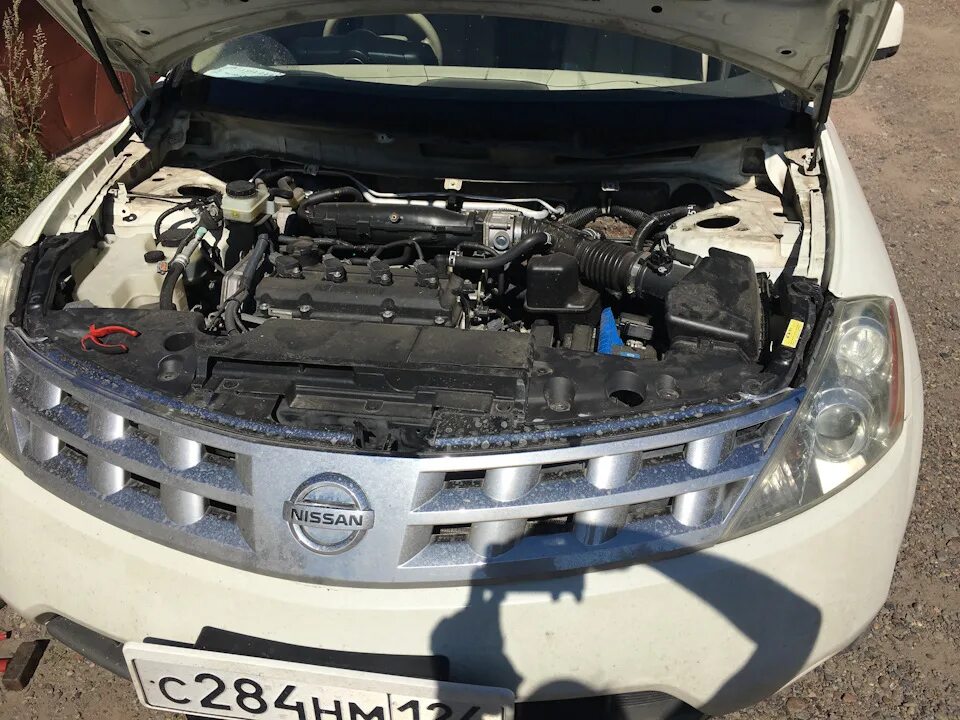 Ниссан мурано фото под капотом Часть 41 Замена фонарей, приводов + мелочевка - Nissan Murano I, 2,5 л, 2004 год