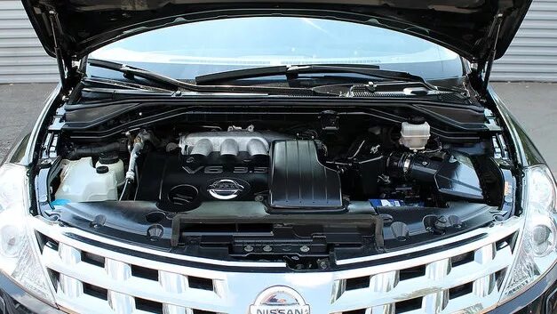 Ниссан мурано фото под капотом При прогреве машины и включенной на максимум печке под капотом что-то свистит - 