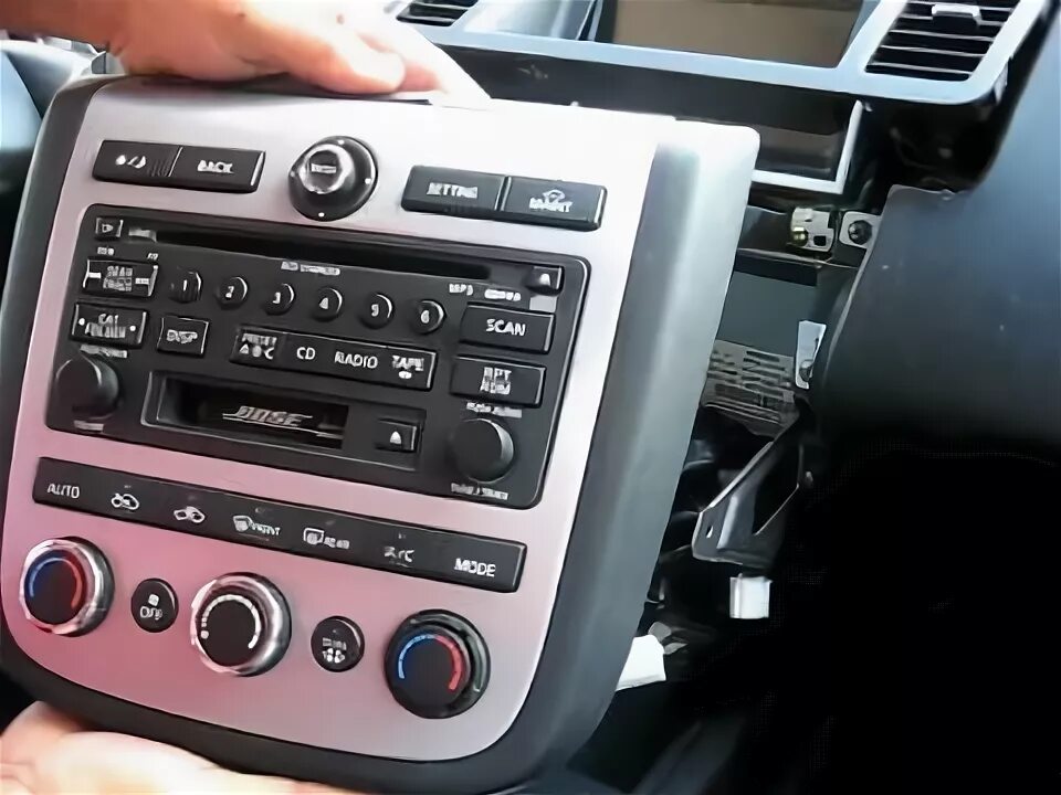 Ниссан мурано как подключить блютуз How to Remove Radio / CD Changer / Navigation from 2006 Nissan Murano for Repair