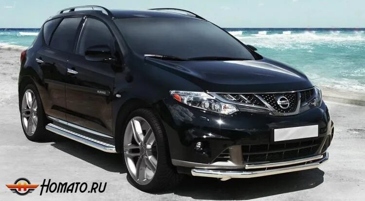 Ниссан мурано обвесы тюнинг Пороги подножки Nissan Murano 2010-2016 алюминиевые или нержавеющие купить в инт