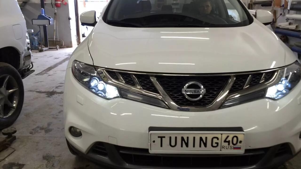 Ниссан мурано тюнинг фар Nissan Murano Z51, Установка DRL Crossfire - YouTube