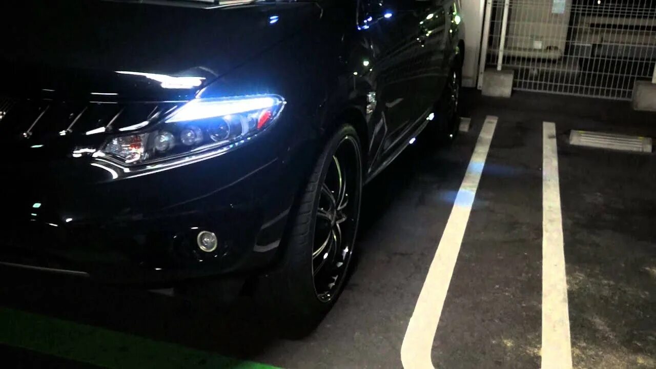 Ниссан мурано тюнинг фар ム ラ-ノ Z51 キ-レ ス 連 動 ヘ ッ ド ラ イ ト LED - YouTube