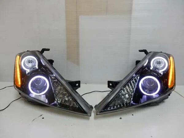 Ниссан мурано тюнинг фар Z50 Murano черный икаринг LED HID передняя фара : продажа на аукционе Real Yahoo