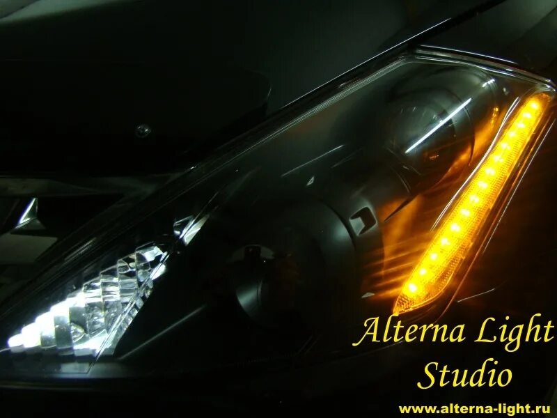 Ниссан мурано тюнинг фар Nissan Murano Z50 - тюнинг передней оптики - Alterna Light Studio на DRIVE2