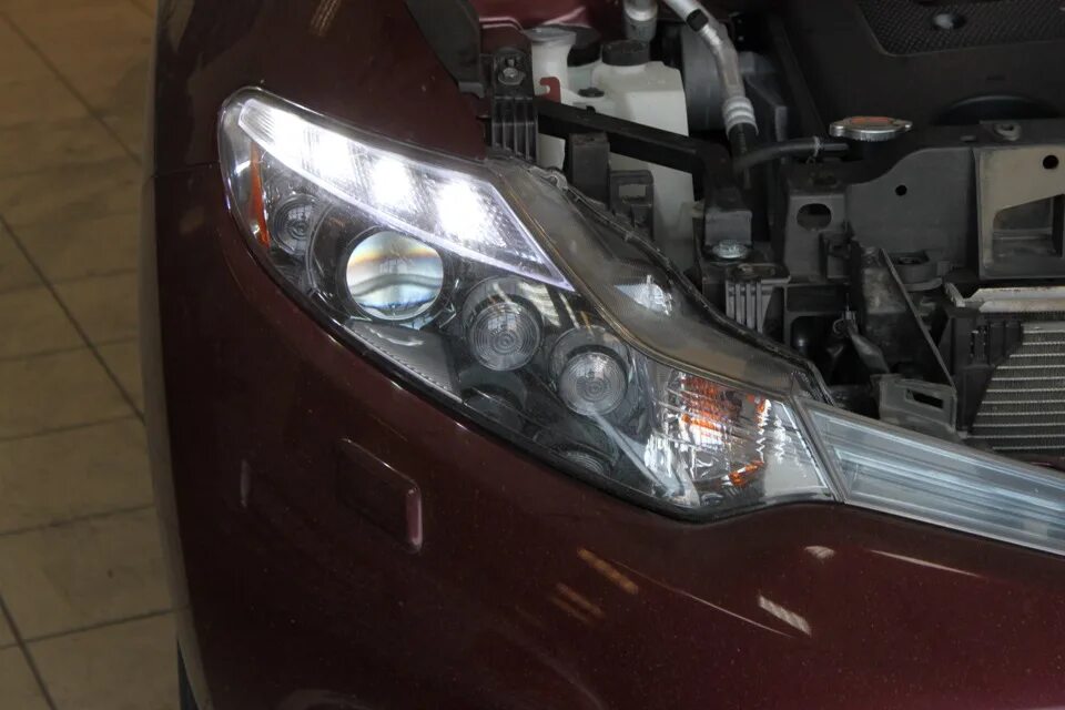 Ниссан мурано тюнинг фар Nissan Murano Z51, фары (вариант № 2) + усиление кузова - DRIVE2