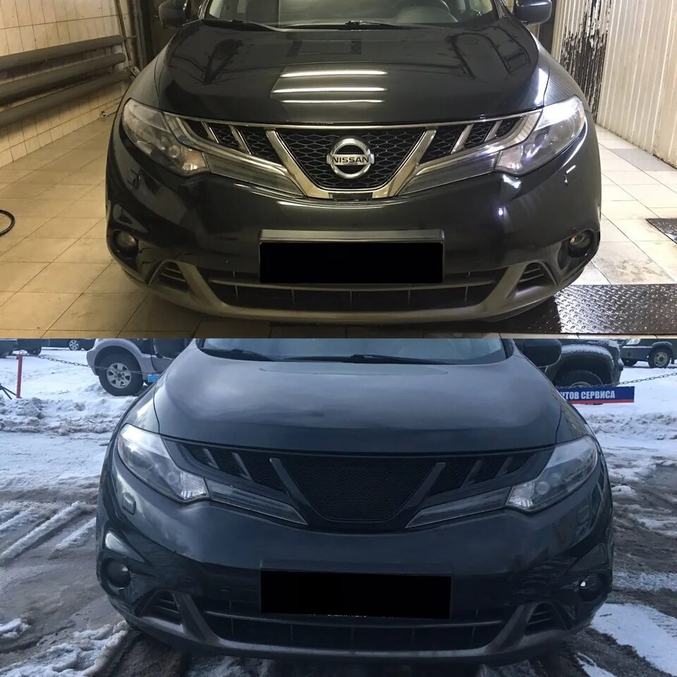 Ниссан мурано тюнинг решетка 13. Мои эксперименты c передком Мура - Nissan Murano II, 3,5 л, 2014 года стайли