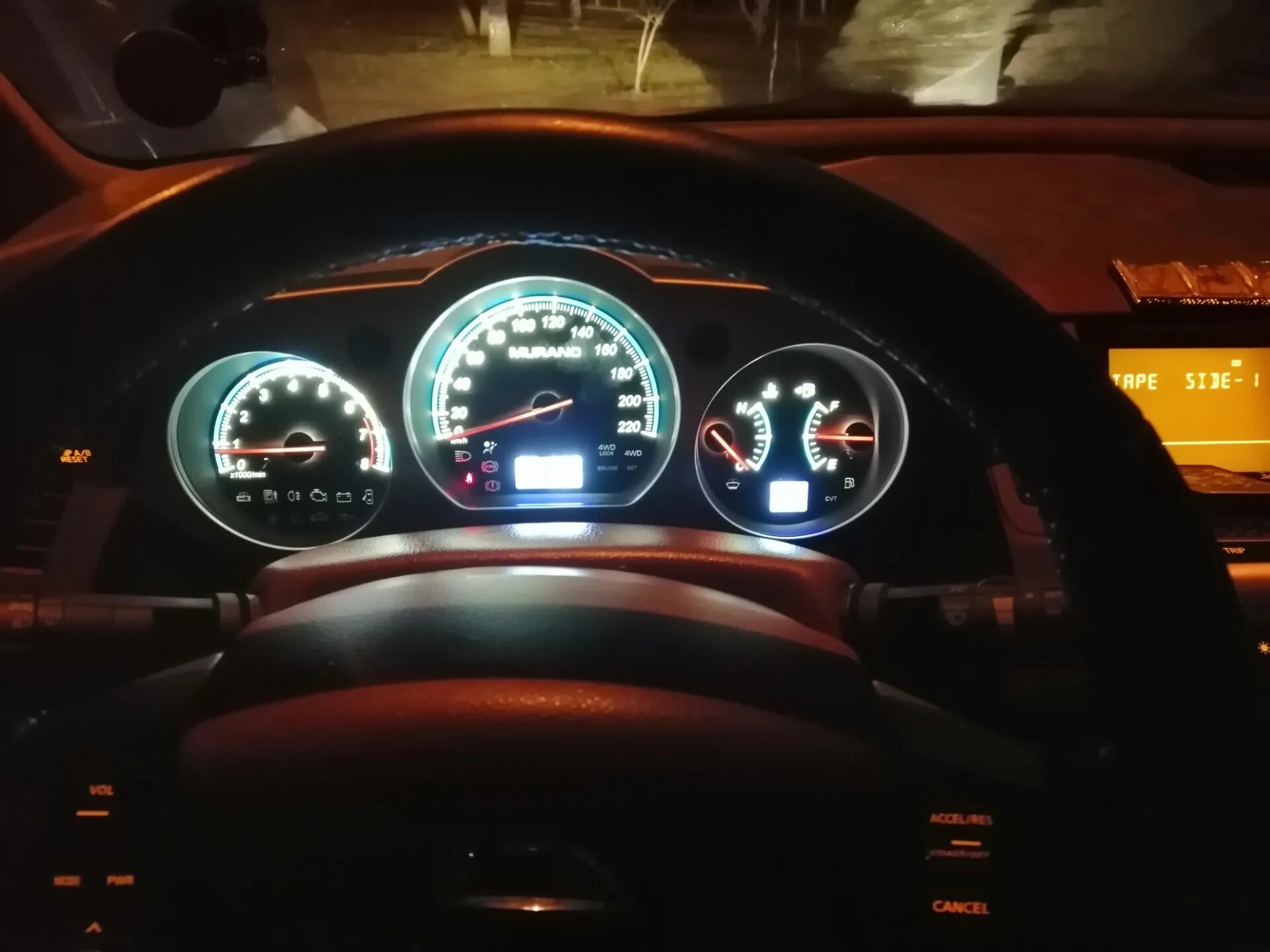 Ниссан мурано z50 тюнинг приборной панели Пересветка панели приборов нисан мурано - Nissan Murano I, 3,5 л, 2008 года тюни