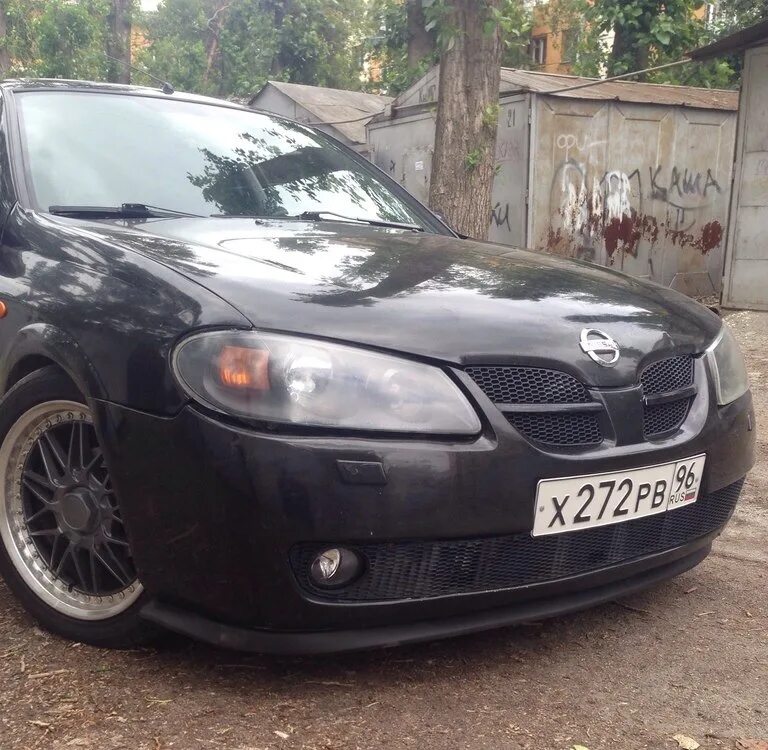 Ниссан n16 тюнинг Универсальная губа и ништяки - Nissan Almera II (N16), 1,5 л, 2006 года стайлинг