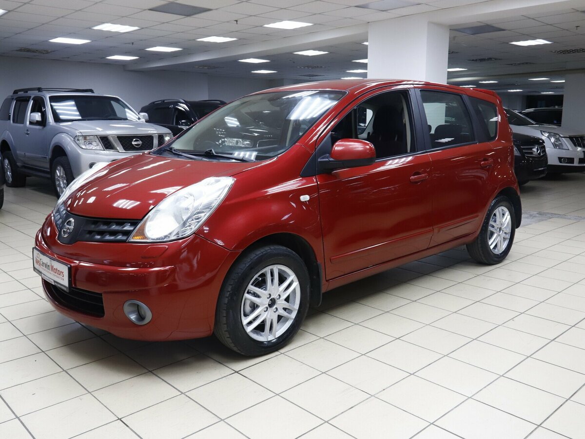 Ниссан ноте 2008 фото Купить б/у Nissan Note I 1.6 AT (110 л.с.) бензин автомат в Москве: красный Нисс