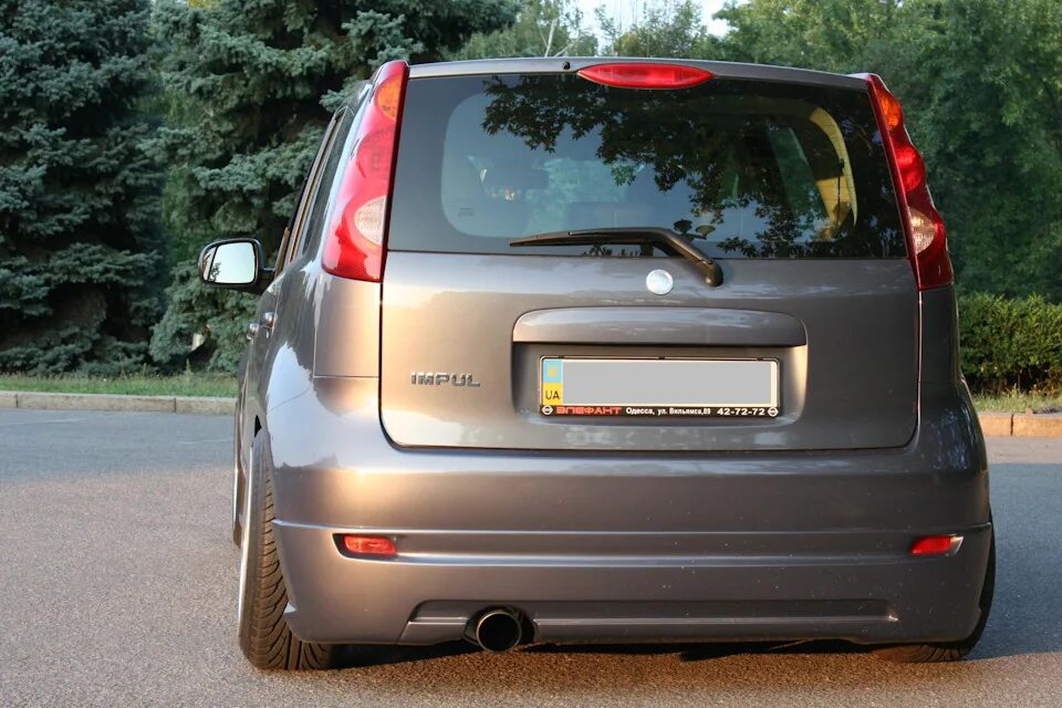 Ниссан ноте фото сзади аэродинамический обвес Impul - продажа - Nissan Note (1G), 1,6 л, 2007 года прод