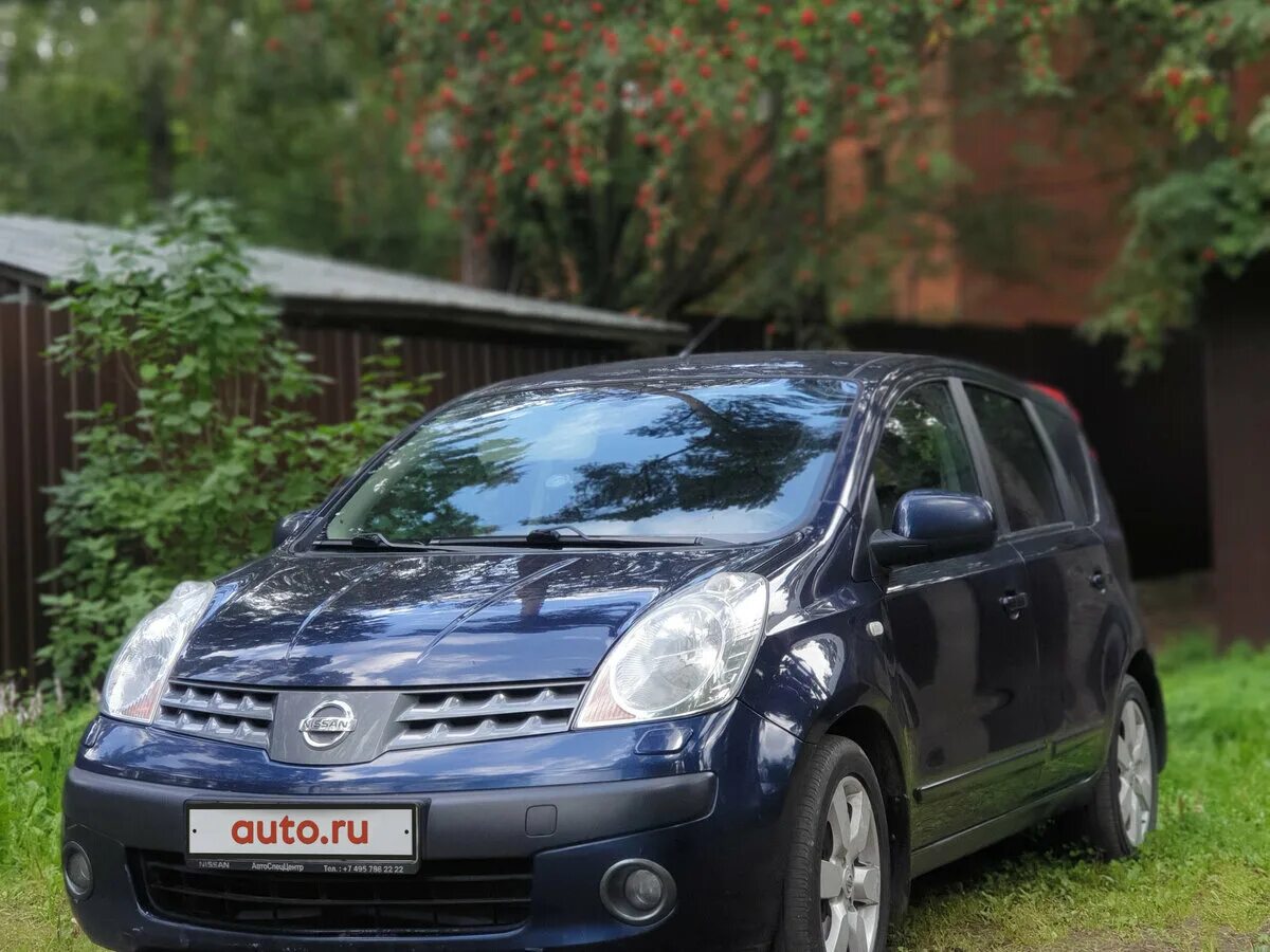 Ниссан ноут 2007 фото Купить б/у Nissan Note I 1.6 AT (110 л.с.) бензин автомат в Москве: синий Ниссан