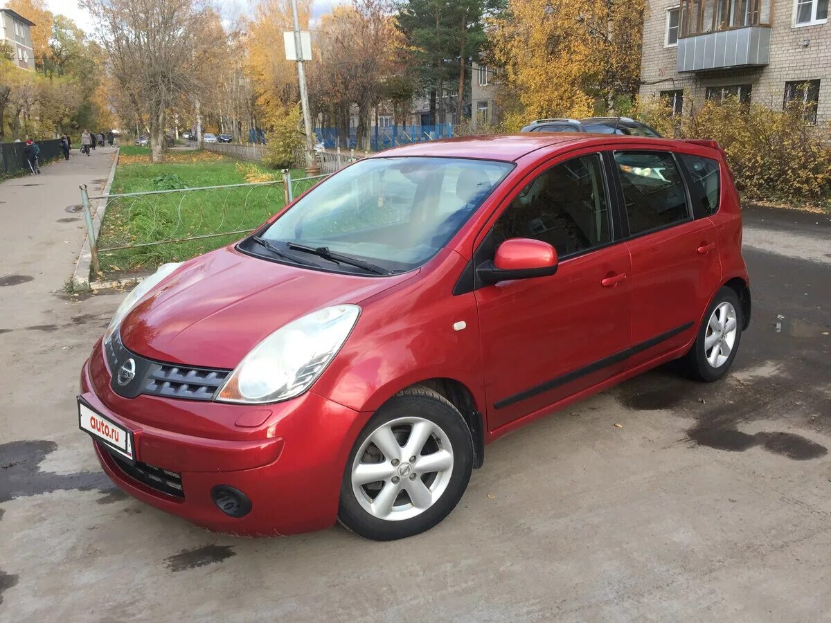 Ниссан ноут 2008 года фото Купить б/у Nissan Note I 1.4 MT (88 л.с.) бензин механика в Иванове: красный Нис