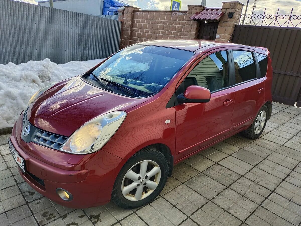 Ниссан ноут 2008 года фото Купить б/у Nissan Note I 1.6 AT (110 л.с.) бензин автомат в Каменке: красный Нис