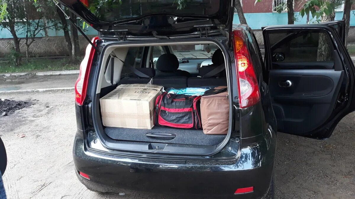 Ниссан ноут багажник фото Ниссан ноте размер багажника LkbAuto.ru