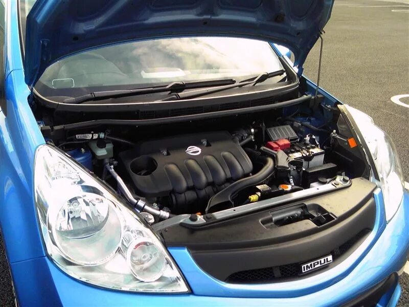 Ниссан ноут фото под капотом решетка радиатора Impul для Дорестала готова =)) - Nissan Note (1G), 1,6 л, 2007