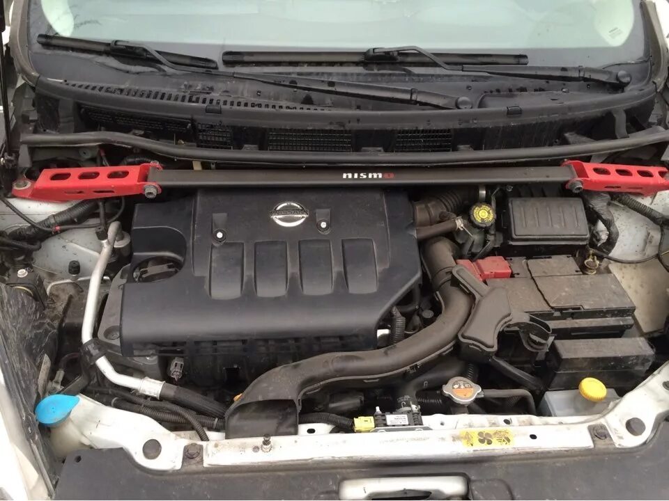 Ниссан ноут фото под капотом Укомплектовал - Nissan Note (1G), 1,6 л, 2012 года аксессуары DRIVE2