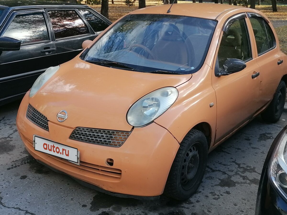 Ниссан оранжевый фото Купить б/у Nissan March III (K12) 1.2 AT (90 л.с.) бензин автомат в Чебоксарах: 