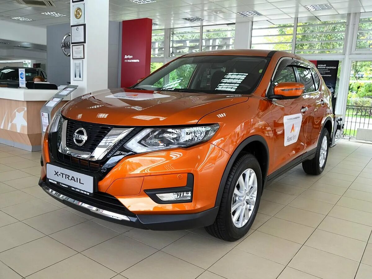 Ниссан оранжевый фото Купить новый Nissan X-Trail III Рестайлинг 2.0 CVT (144 л.с.) 4WD бензин вариато