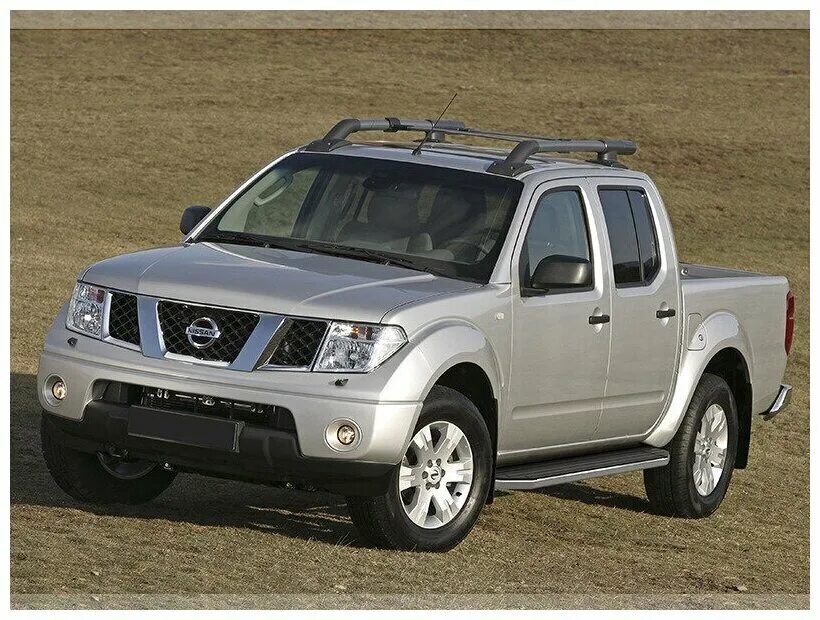 Ниссан патфайндер пикап фото Пороги алюминиевые с площадкой и с нержавеющим кантом "Premium" (арт. A193ALP.40