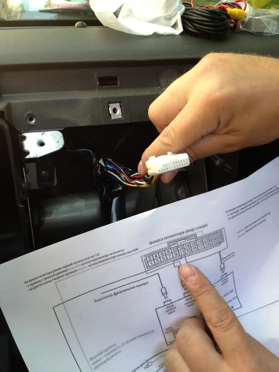 Ниссан патфайндер подключение магнитолы Фронтальная камера на Патфайндер - Nissan Pathfinder (3G), 4 л, 2005 года тюнинг